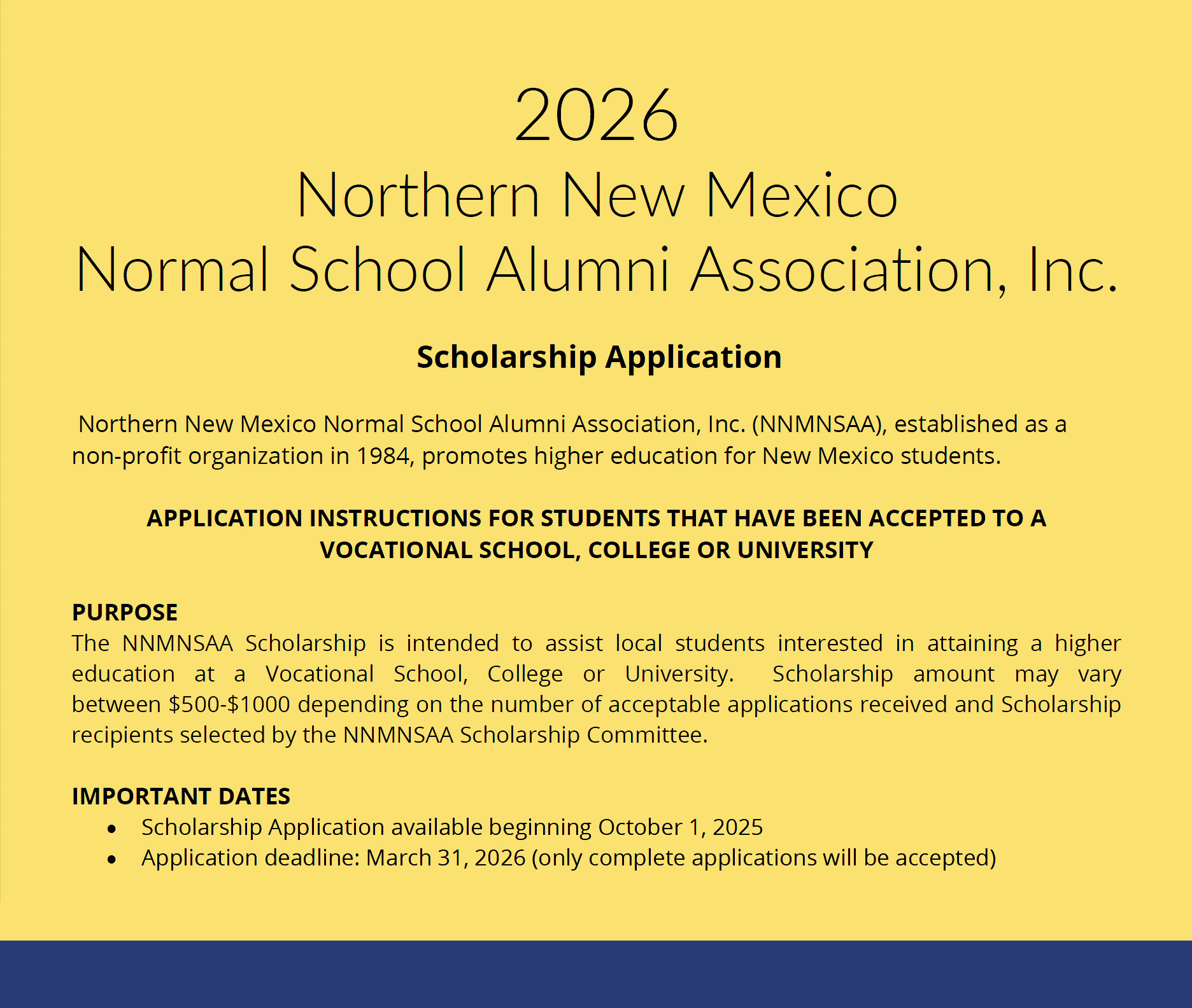 El Rito Alumni Scholarship 2026 image El Rito Alumni Scholarship 2026 image