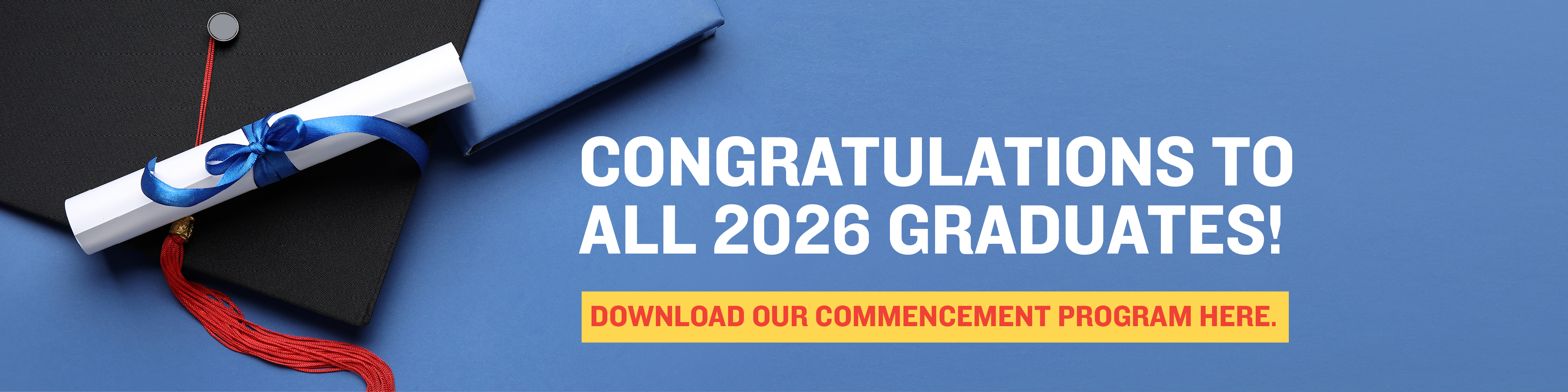 Commencement Program banner Commencement Program banner